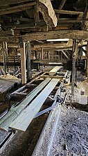 Bruneforther Wassermühle - im Innern eine Sägemühle